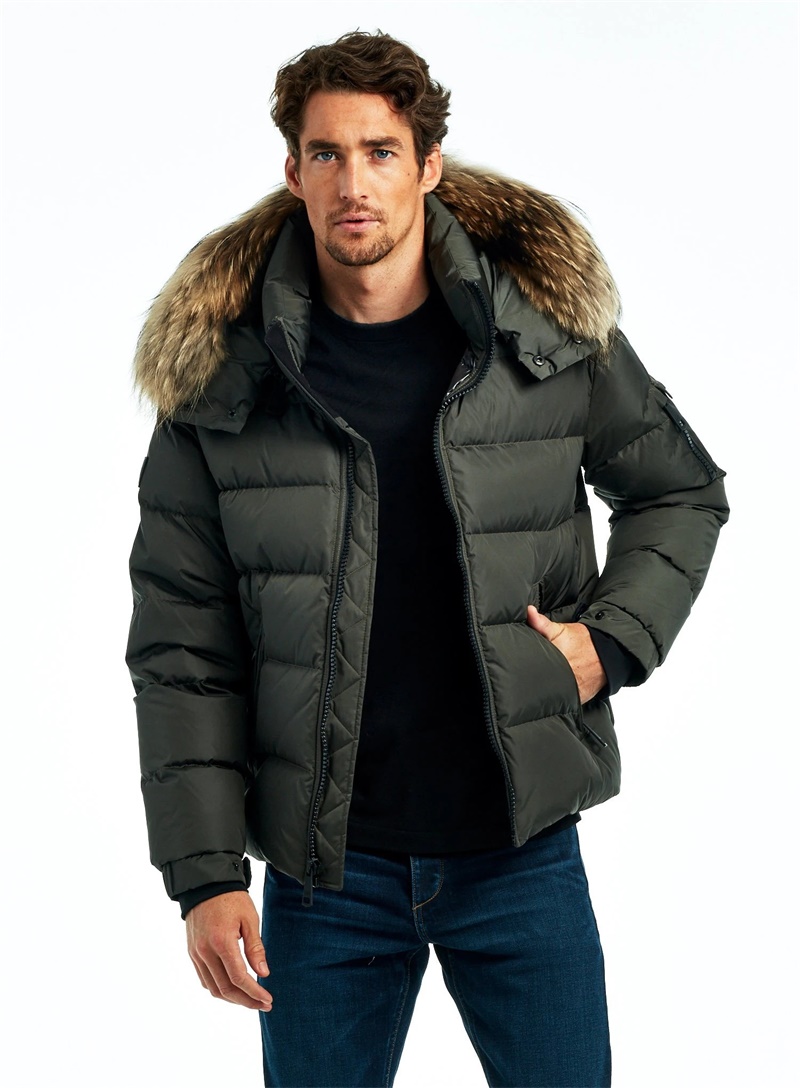Men's Long sleeve winter down jacket FO20-0085 - Puffer Jacket - Custom ...